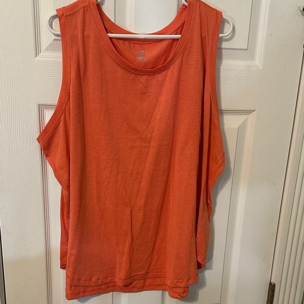 Vibrant Orange Women's Muscle Tee 3X